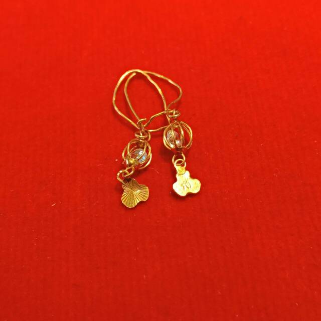 Anting anak dan dewasa emas asli kadar 700 0.5 0,5 g gr gram