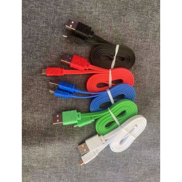 Kabel Data Polos 5 Warna Micro USB 1 Meter Murah Bagus