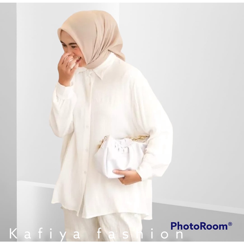 Kemeja Linen Oversize wanita -Olivia shirt