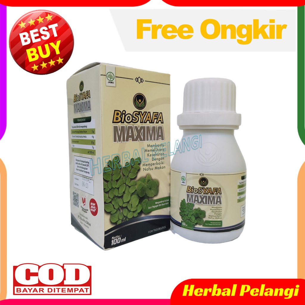PROMO PAKET HEMAT Biosyafa Maxima G-18 Nutrisi Otak Penambah IQ | Biosyafa G18