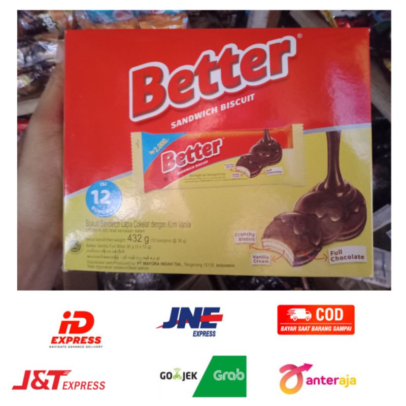 

Better Sandwich Biskuit isi 12 Pcs @432Gram