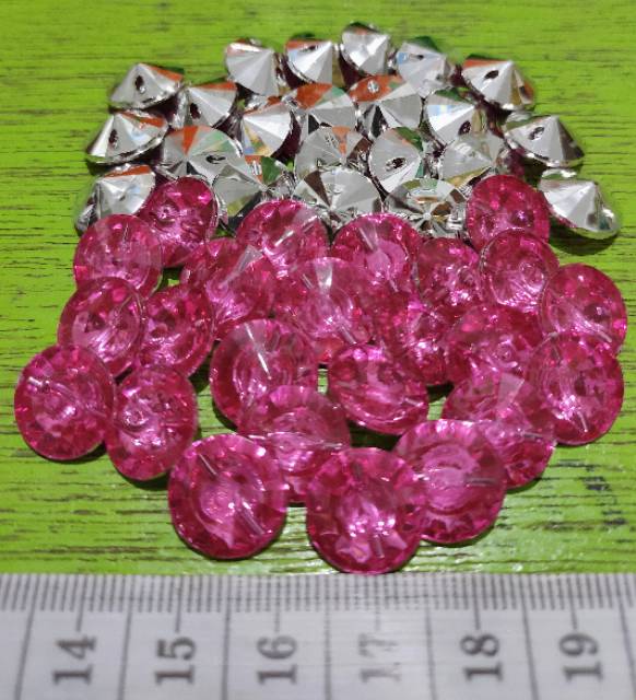 KANCING KRISTAL 12MM 12PCS