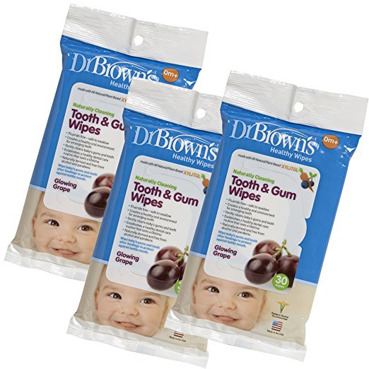 Dr Brown's tooth and gum wipes (HG001) / tissue basah