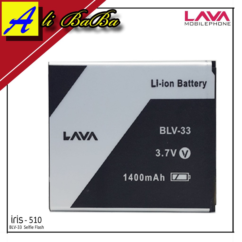 Baterai Handphone Lava iris 510 BLV-33 Batre HP Lava Iris 510 Batu Batre Lava 510 Battery Lava Iris