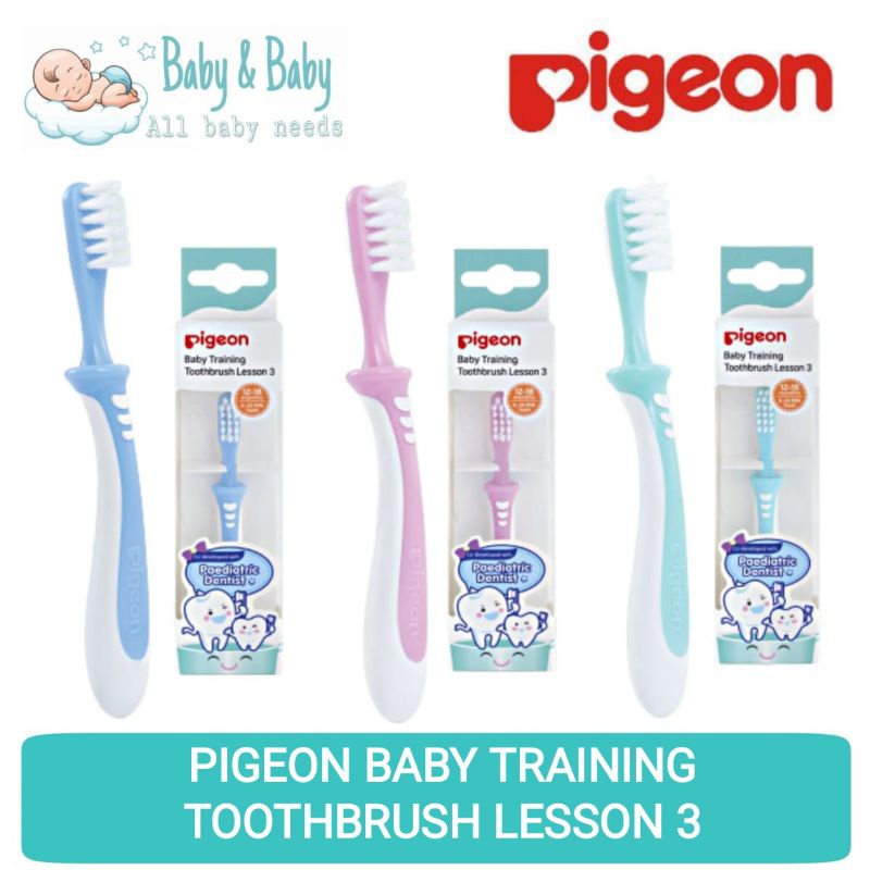 PIGEON Baby Training Toothbrush Lesson 3 Sikat Gigi Bayi