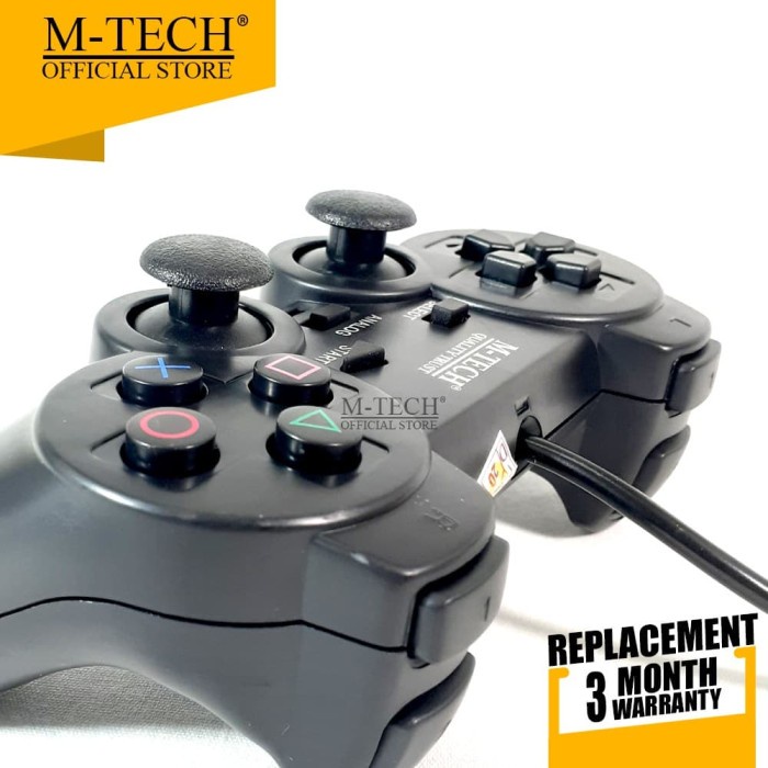 GAMEPAD SINGLE USB HITAM M-TECH | Stick PC Laptop MTech Joystick Stik