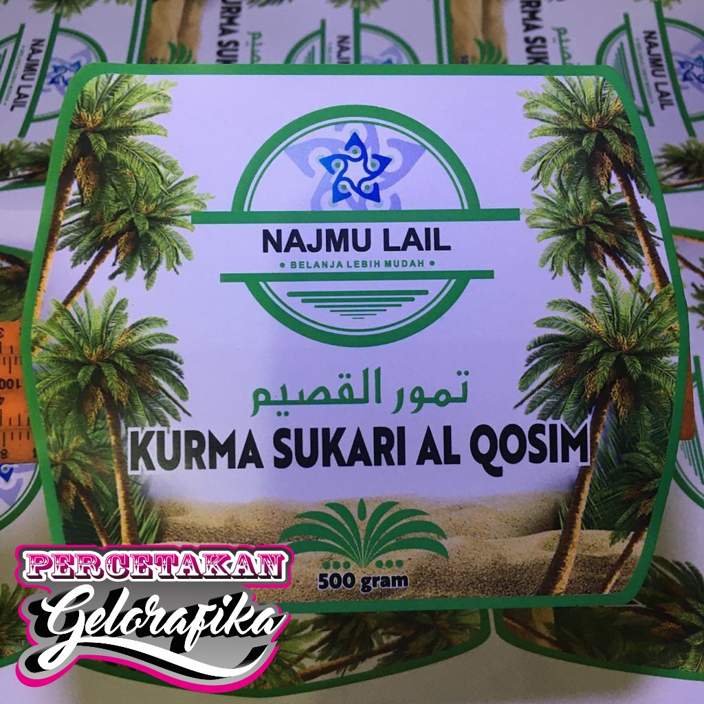 

STIKERLABEL WATERPROOF SUSU KURMA MADU BOTOL HOMEMADE