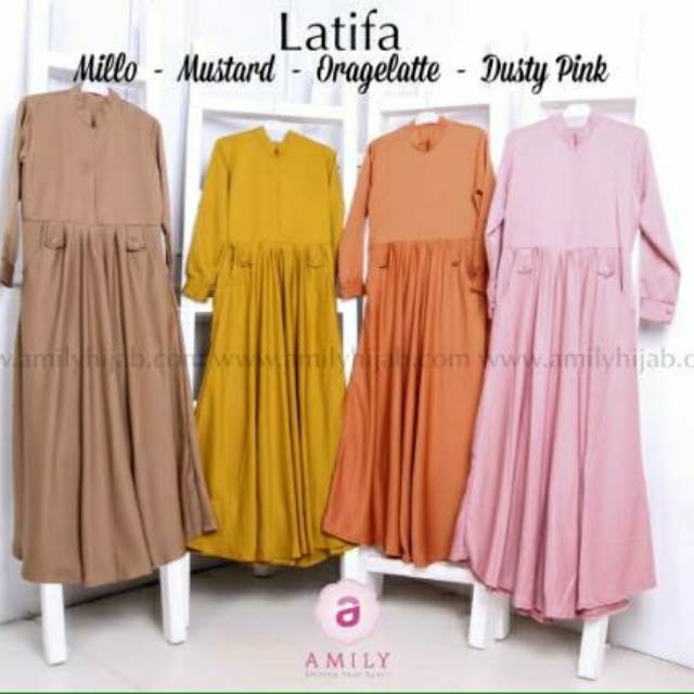 AMILY Latifa Dress - Gamis Latifa