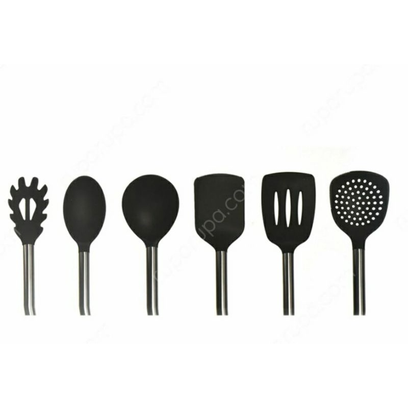 Alat Masak 1 Set isi 6 Pcs Spatula, Alat Masak Sutil, Sudip,Sendok Sayur