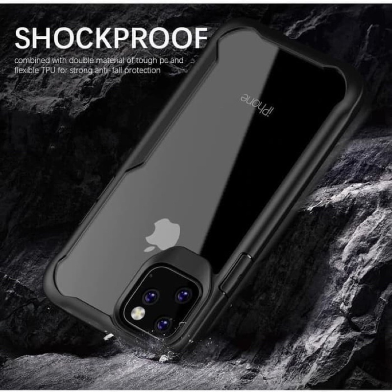 CASING COVER Case Bumper XUNDD Iphone 12 Pro Max 12 Mini 11 Pro Max X XR XS MAX 7+ 8+ 7 8 Plus Camera Protection Case Armor Fusion Shockproof Premium Transparan Casing Mika softcase fuze Premium case - SP