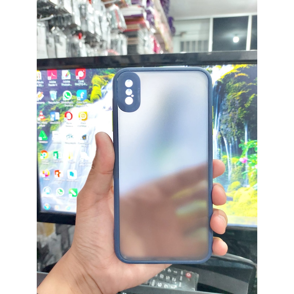 MY CHOICE iPhone XS Max 6.5 Inch Premium Hardcase Doff List Warna Matte