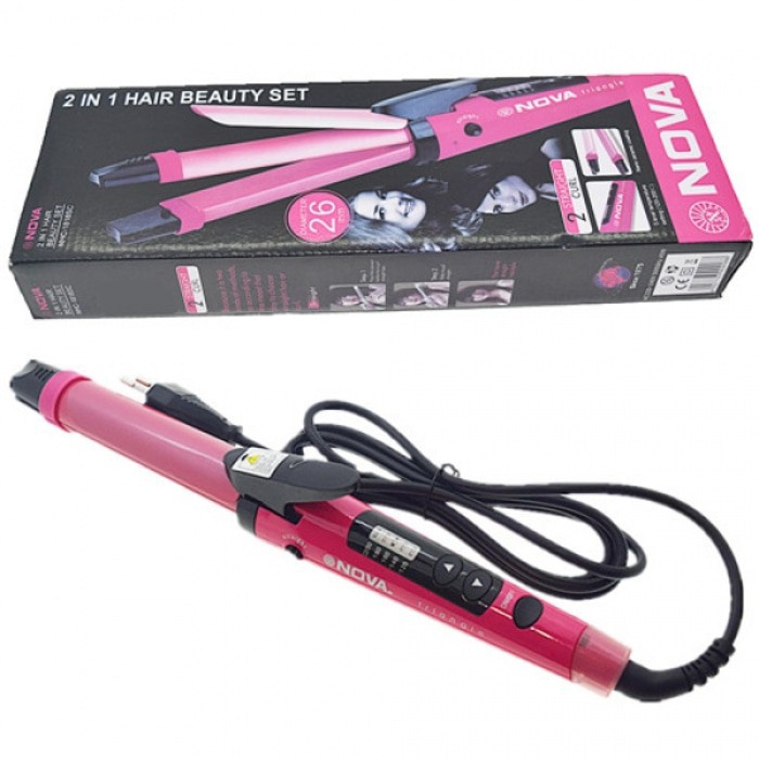Trend-CATOK NOVA BIG 2IN1 - ADA PENGATUR SUHU-CATOKAN NHC 1818 SC 2IN1 JUMBO/BESAR - Lurus & CURLY