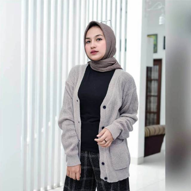 Outer Sweater Wanita / Jaket Rajut Knit / Baju Hangat  /  sweater rajut wanita