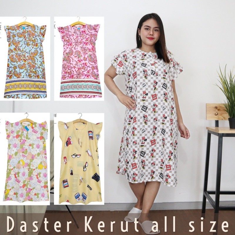 Dress korea kancing Busui