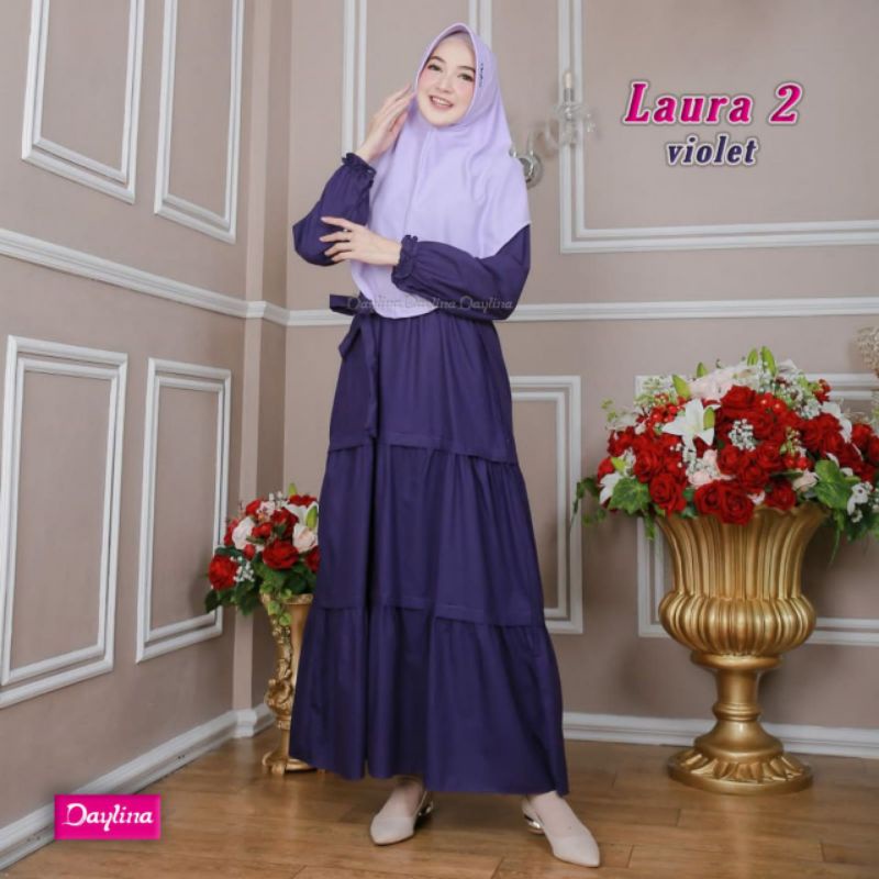 LAURA DRESS (DRESS GAMIS WANITA BY DAYLINA HIJAB)