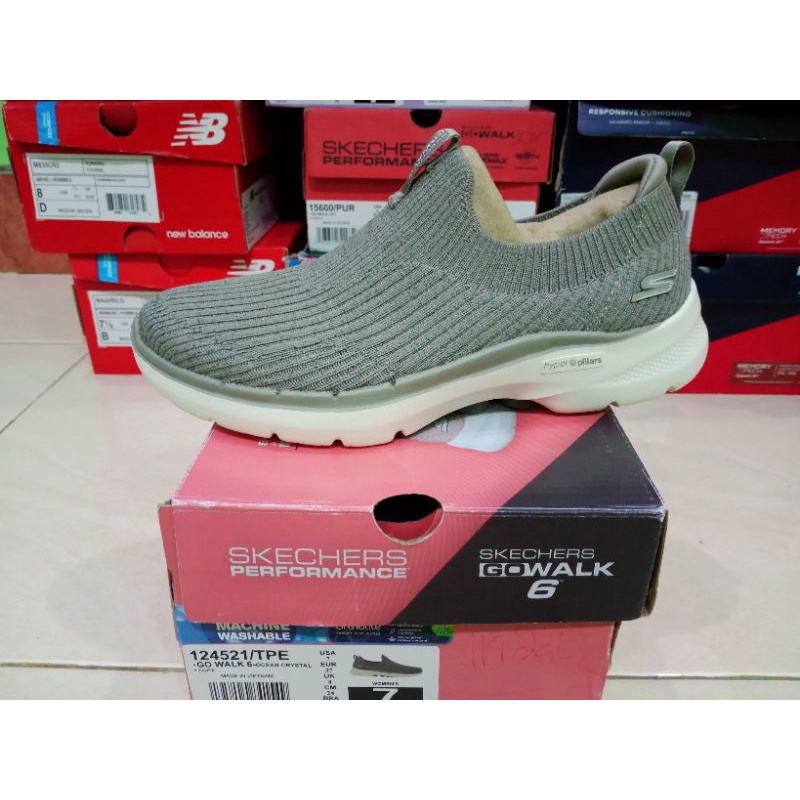 Skechers Go Walk 6-Ocean Crystal/124521/TPE