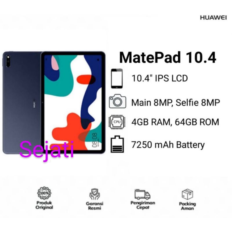 TABLET HUAWEI MATEPAD 10.4 INCH RAM 4GB / 64GB GARANSI RESMI HUAWEI