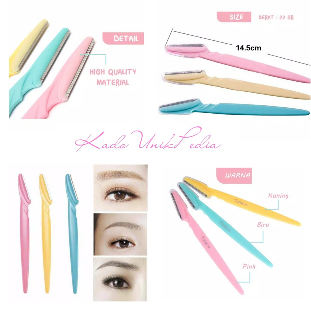 KUP - COD MURAH EYEBROW RAZOR - PISAU ALIS TINKLE - CUKUR - PENCUKUR - PENGKEROK ALIS