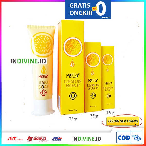 Kelly Lemon Soap Pembersih Wajah Sabun Cuci Muka 15gr 25gr
