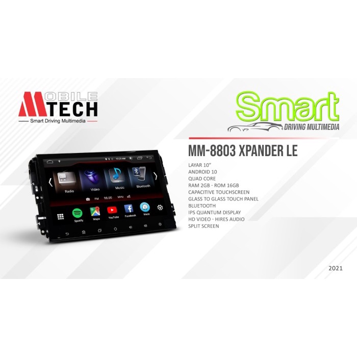 Mtech Head unit Android 10 inch Xpander / Livina 19 - 21 RAM 2GB / 4GB