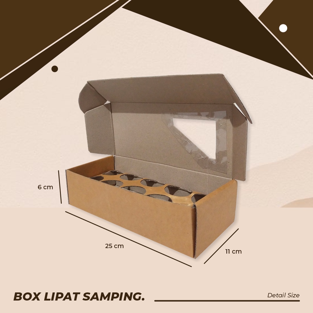 

BOX/KARDUS LIPAT SAMPING UK. 25 x 11 x 8 cm (Box Telur) - Karton/Boxtelur/Kardustelur/Packaging/Polos/Telur