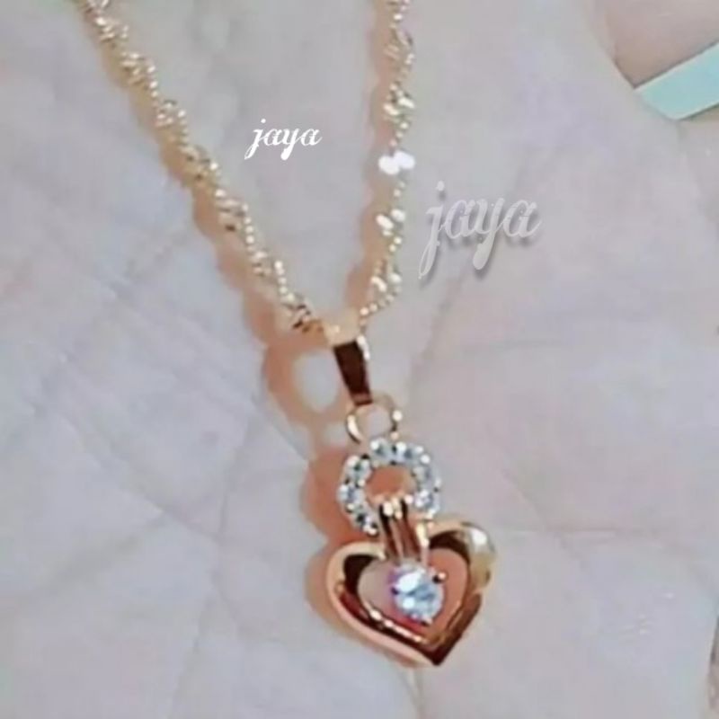 kalung lintir free liontin love lapis emas kadar renda