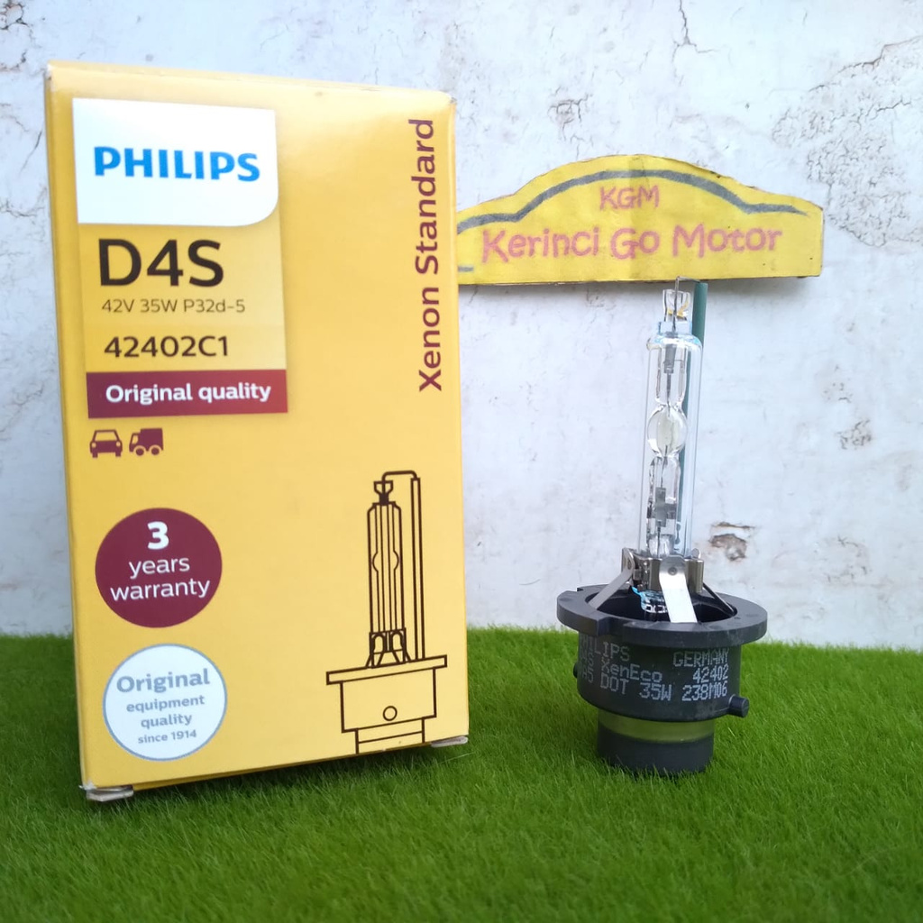 Bohlam Lampu HID Alphard Vellfire D4S Philips 42V 35W 42402C1 Asli