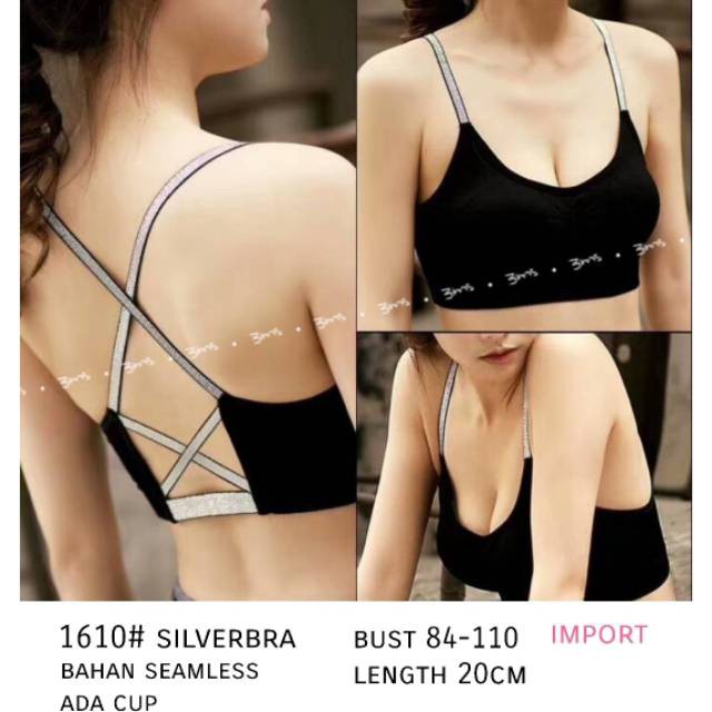 Silver bra 1610# IRO IN Bra Cewek Sexy Bra Import