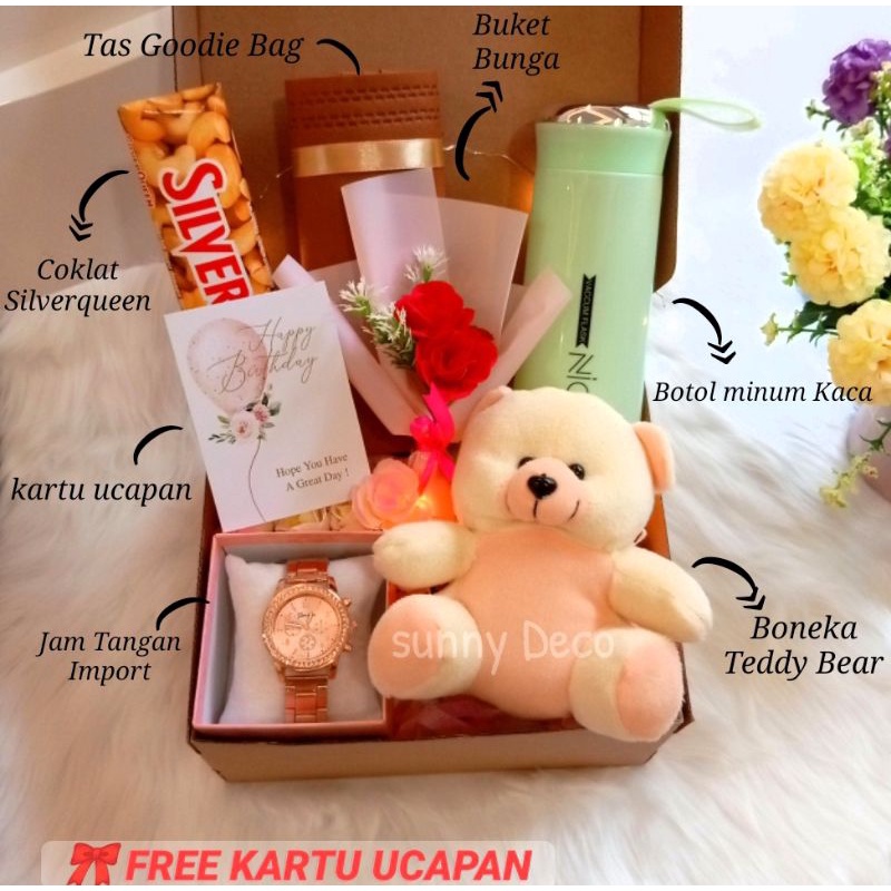 [PREMIUM] Kado Ulang Tahun Hadiah Anniversary kado valentine Hamper Jakarta hadiah ultah birthday giftbox kado valentin buket uang moneycake kado bunga boneka kado ready stok kado wedding