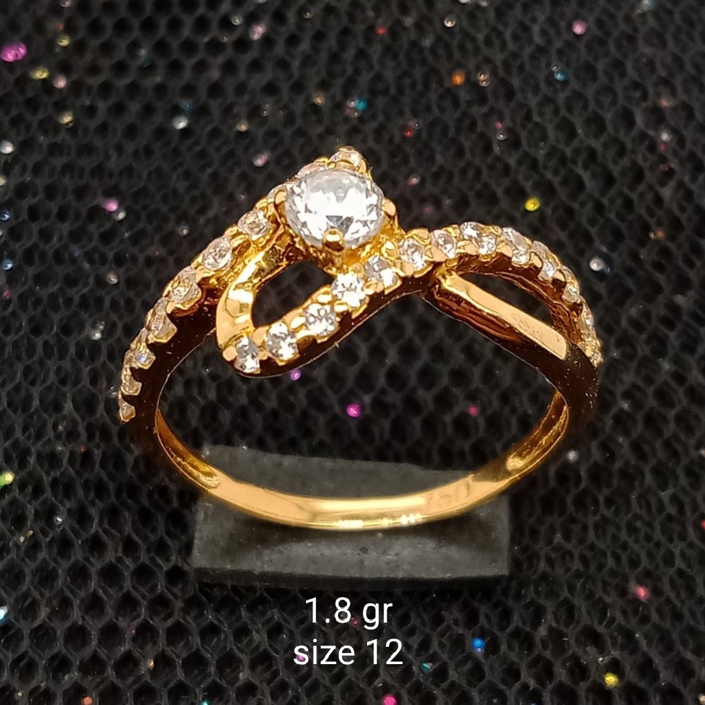 NEW Cincin Emas 17 K - 1.8 gr Kadar 750 - 2823