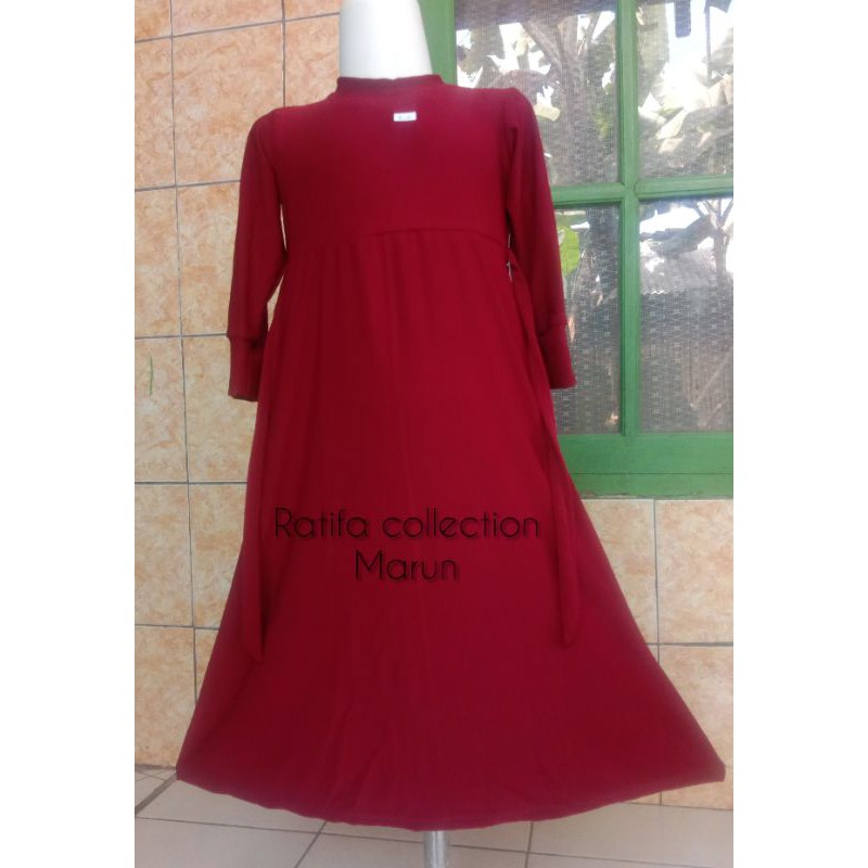 Gamis  Anak Jersey Umur 3Tahun sampai4tahun|By Ratifa collection