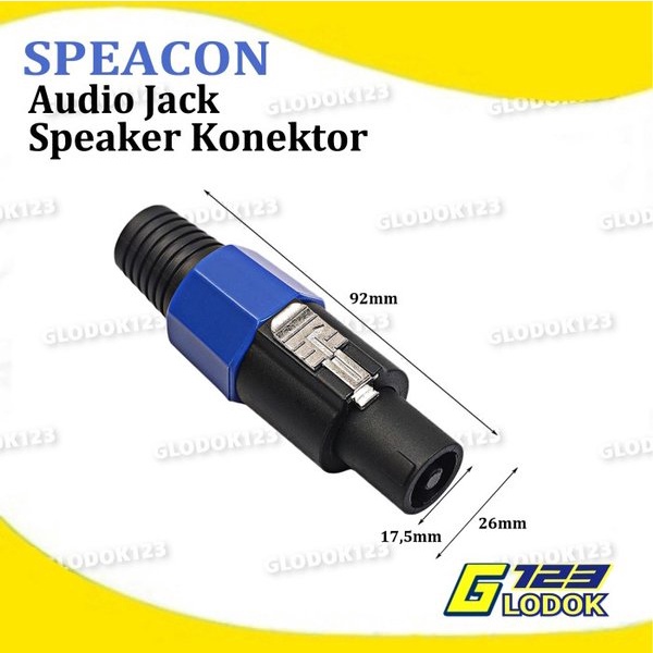 Jack Soket Konektor Audio Speakon Spicon Spikon Speaker Male Female