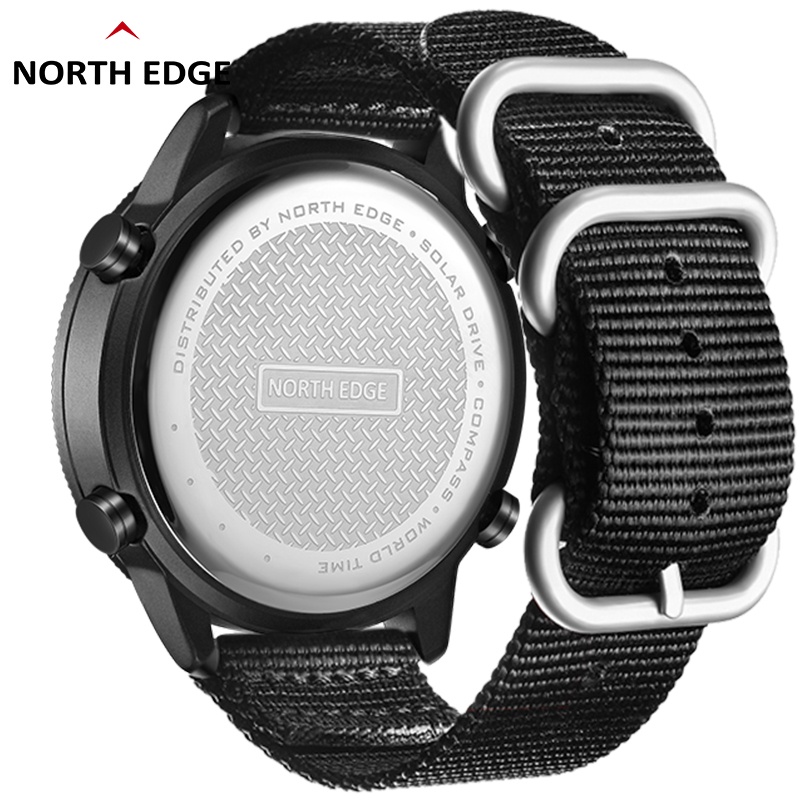 NORTH EDGE EVOQUE SPORT WATCH Jam Tangan Sport Digital Tenaga Surya Anti Air 50m