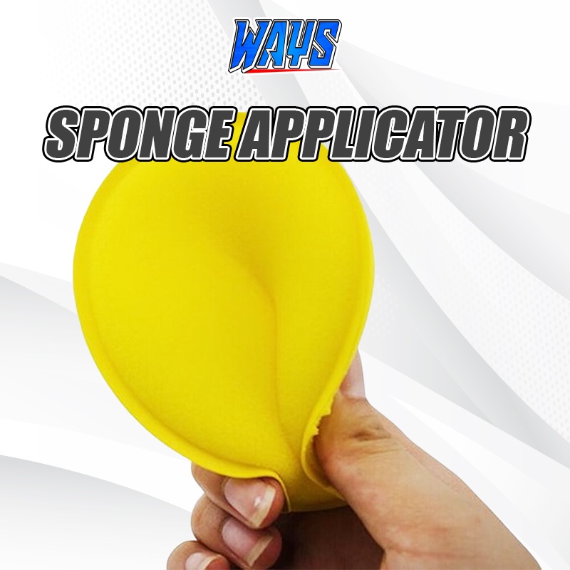 WAYS Sponge Applicator Detailing Polish | Busa Spon Poles Coating Foam Wax Pad Body Motor Mobil