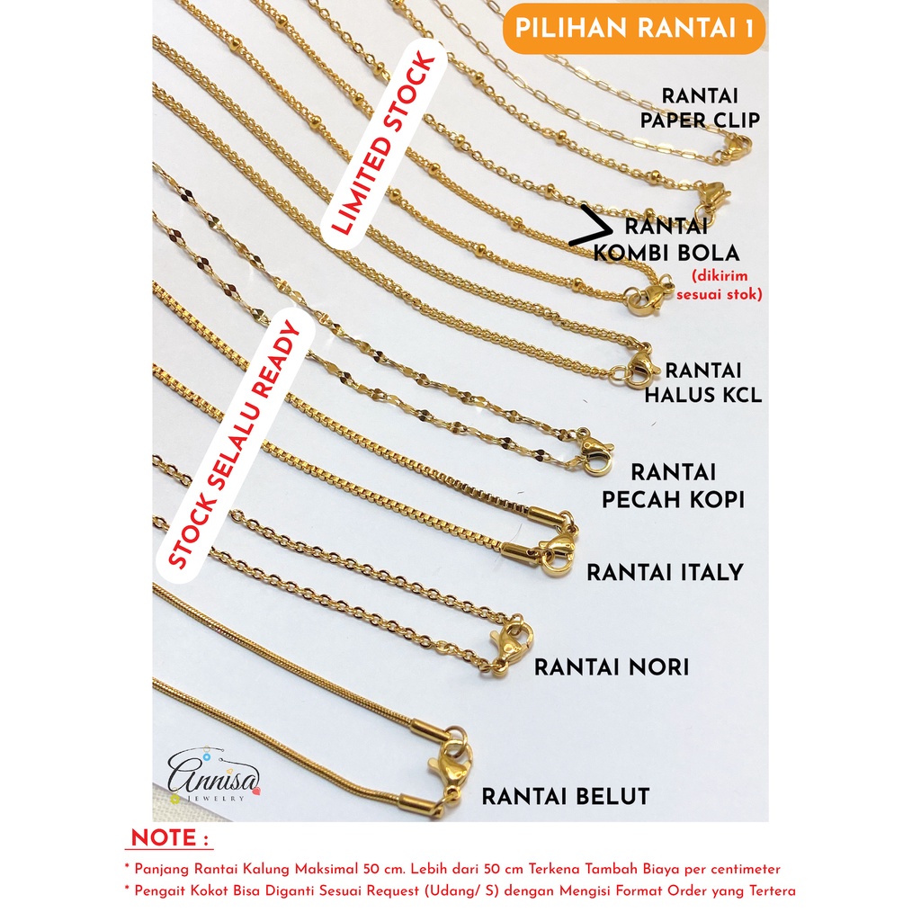 kalung nama 3d gold grafir