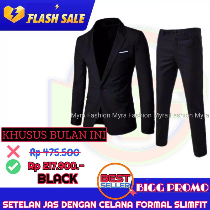 COD Jas Pria / Setelan Jas Pria / Jas Hitam Polos  / Jas Pria Slimfit / setelan jas pria lengkap