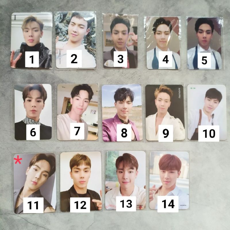 OFFICIAL PHOTOCARD MONSTA X PC MX SHOWNU