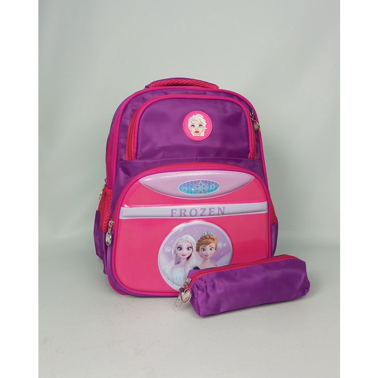 Tas Anak Alto Perempuan Tas Ransel Sekolah Embos Gambar Hello Kitty Frozen Free Kotak Pensil