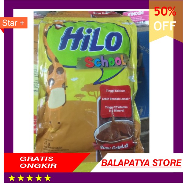 

STOK SISA 9 SAJA ! BURUAN !!! hilo school susu coklat 35 g
