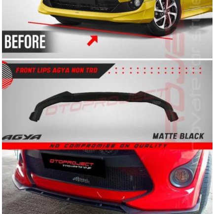 Front Lip Bumper All New Agya 2018 Matte Black(Non Trd)