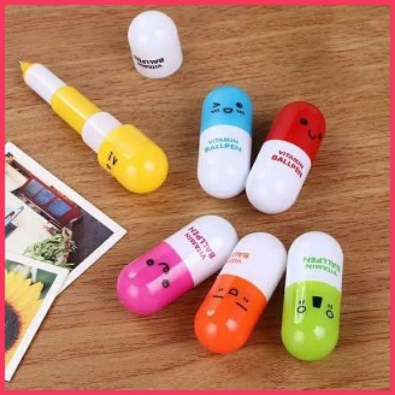 

Pulpen Kapsul Pena Vitamin Lucu dan Murah