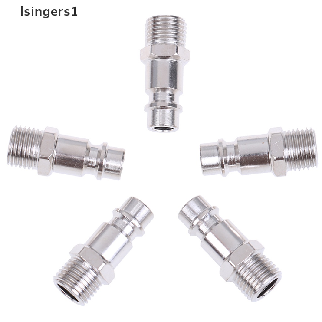 (lsingers1) 5pcs Konektor Kompresor Udara euro 1 / 4 &quot;quick release