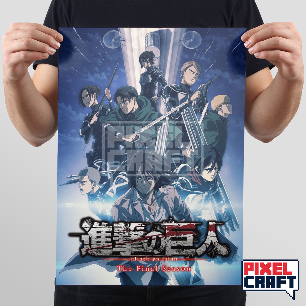 Poster Dinding Anime ATTACK ON TITANS / SHINGEKI NO KYOJIN Size - A3