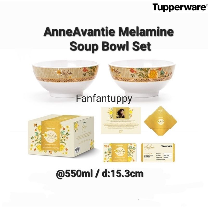 Anne Avantie Melamine Soup Bowl Tupperware