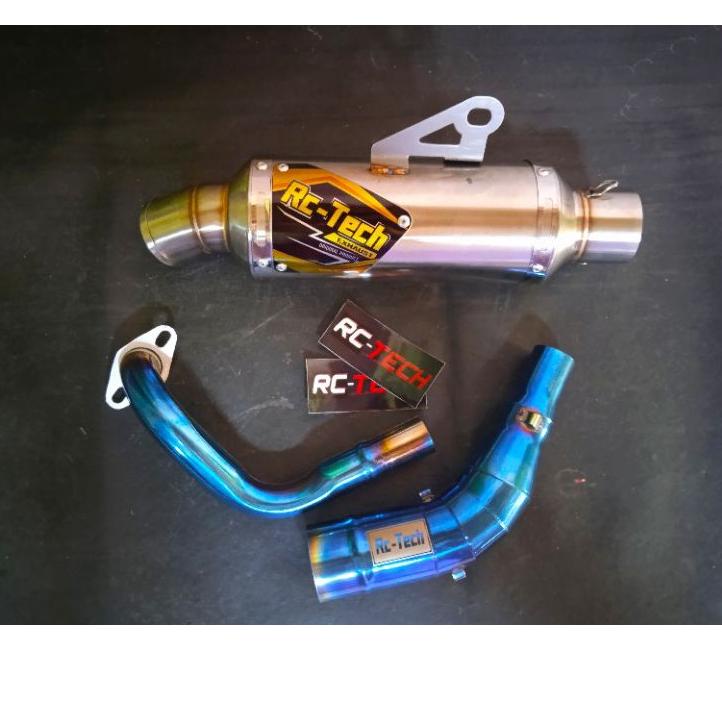 Jangan Ketinggalan order..  Knalpot racing original RC-TECH tipe Rc RT for Nmax old,new Aerox new,ol
