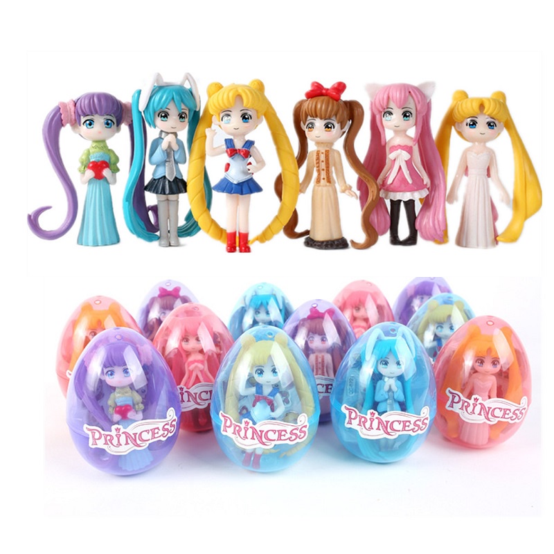 1pc Mainan Action Figure Anime Jepang Sailor Moon Usagi Tsukino Bahan PVC Untuk Hadiah Anak Perempuan