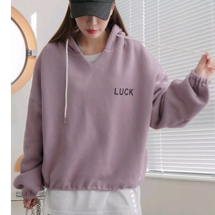 SWEATER HOODIE WANITA - LUCK HOODIE SWEATER - HODIE - HOODIE WANITA