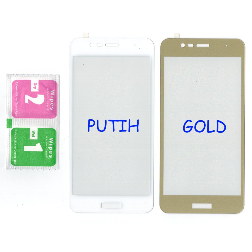 Tempered Glass Asus Zenfone 3 Max ZC520TL ( X008DA )( 5.2 inch ) Full Cover - Anti Gores Kaca Warna