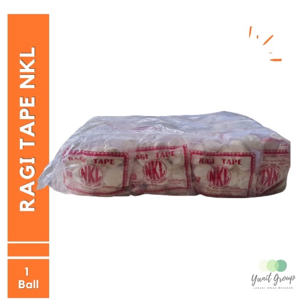 

Ragi Tape NKL Grosir 1 Bal Isi 25 Pack