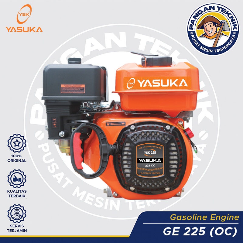 Promo Mesin Penggerak Bensin Yasuka Gx 225 Orange Mesin Ketinting